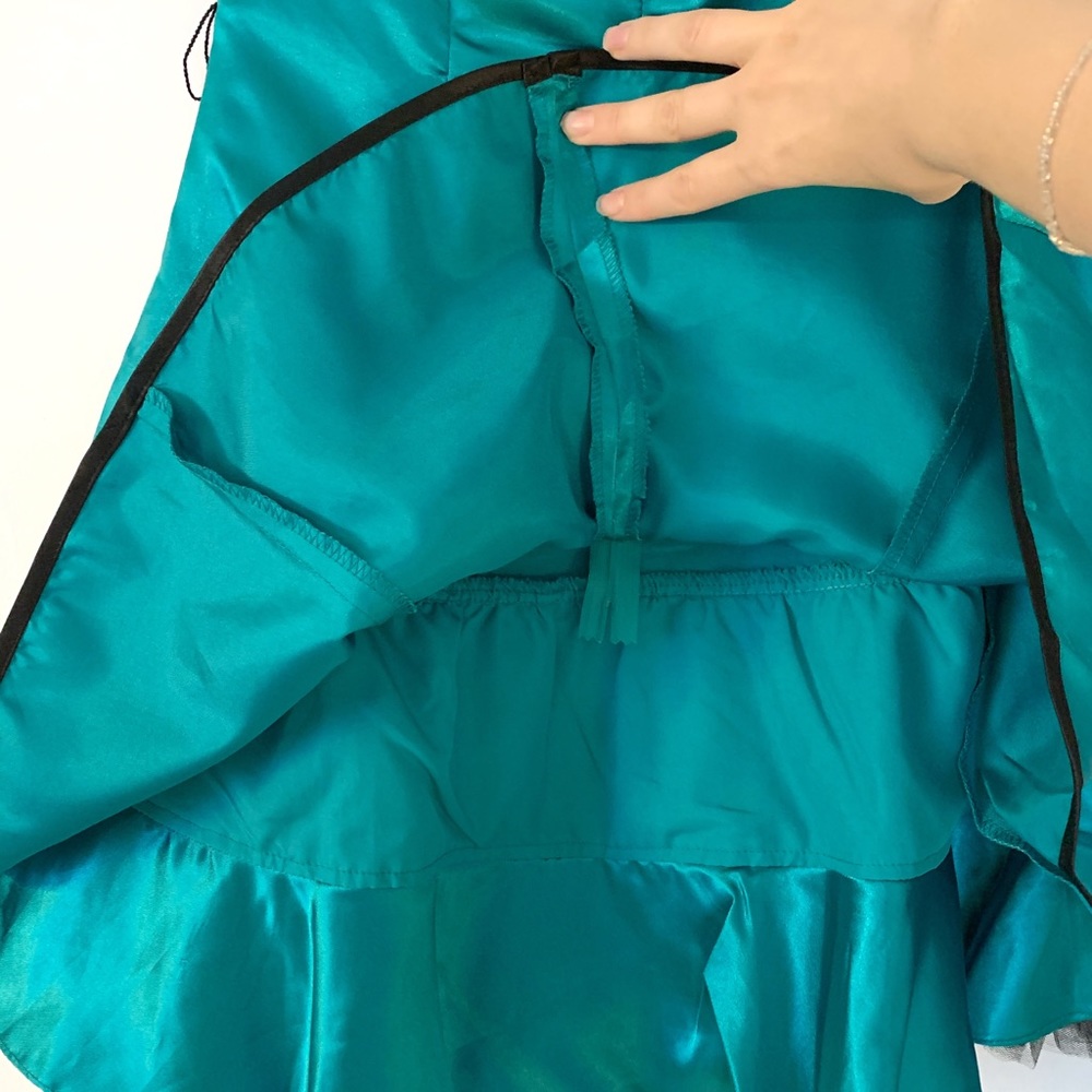 Tommy Hilfiger Strapless Party Dress Teal Black - Picture 7 of 14
